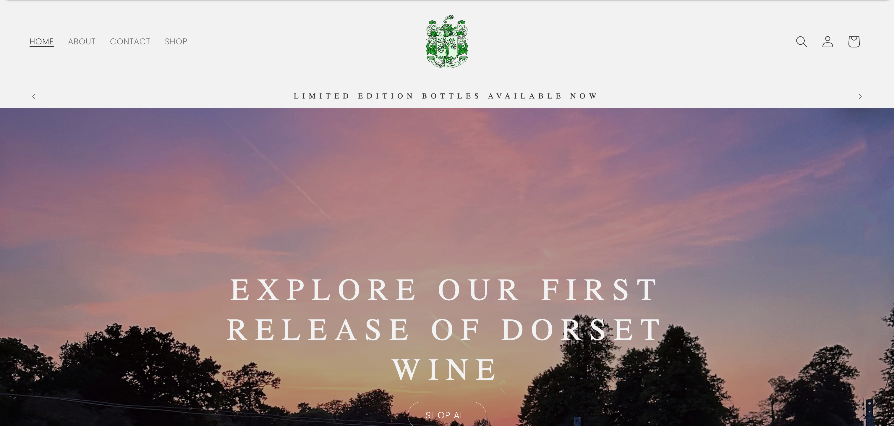 Maiden Wine Co ecommerce website