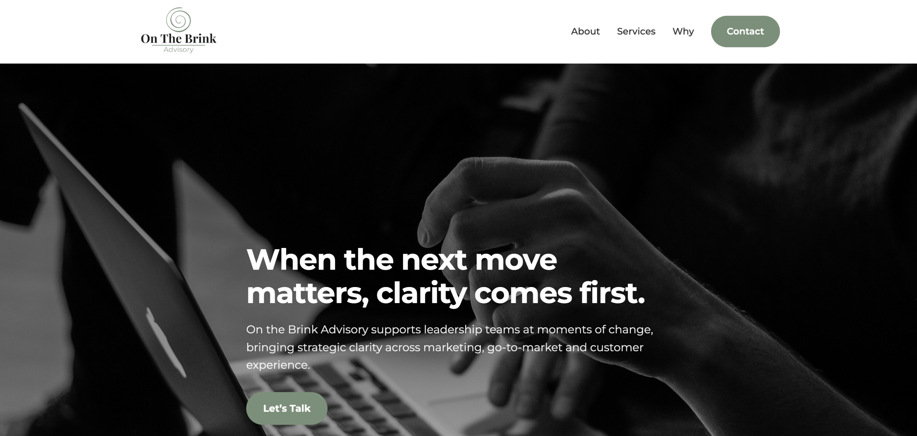 On The Brink Advisory website